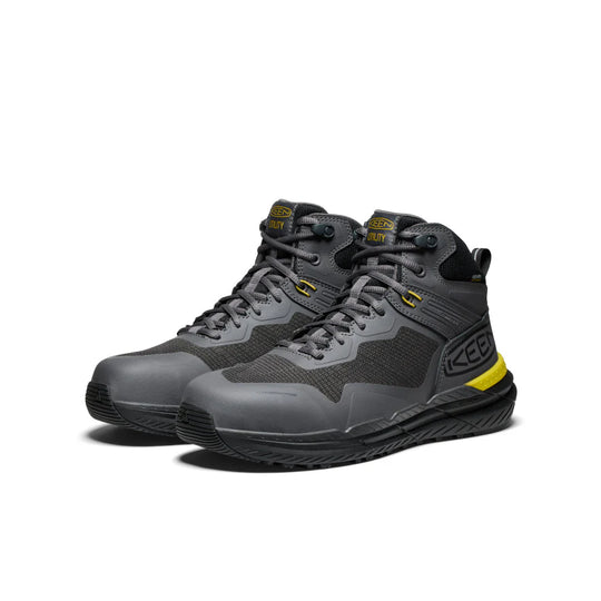 Keen Men's Synchro Carbon Toe Waterproof Work Boot - Magnet/Black - 1030305 - Overlook Boots