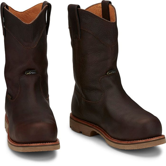 Chippewa Men's Serious+ 10" Composite Toe Waterproof Metguard Pull-On Work Boot- 72331 - Overlook Boots