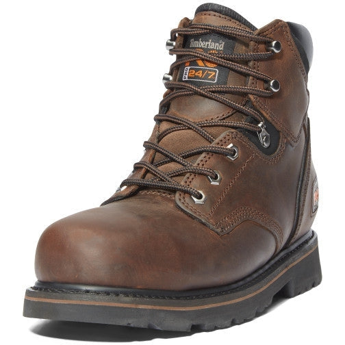 Timberland PRO Men's Pit Boss 6" Steel Toe Work Boot - Brown - TB133034214 - Overlook Boots