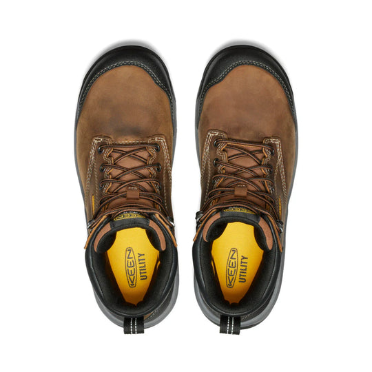 Keen Women's ESD Evanston 6" Carbon Toe Waterproof Work Boot - Brown - 1029391 - Overlook Boots