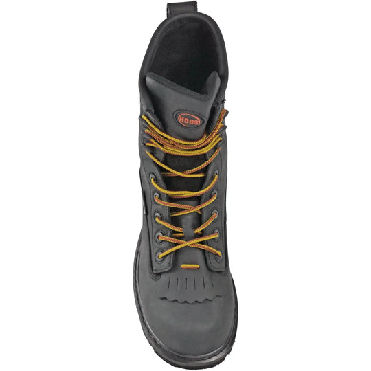 Hoss Men's Cross Cut 8" Composite Toe Waterproof Puncture Resistant Logger Work Boot - Black - 80114 - Overlook Boots