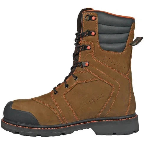 Hoss Men's Clash 9" Composite Toe Waterproof 1000G Insulated Puncture Resistant Work Boot - Brown - 80264 - Overlook Boots