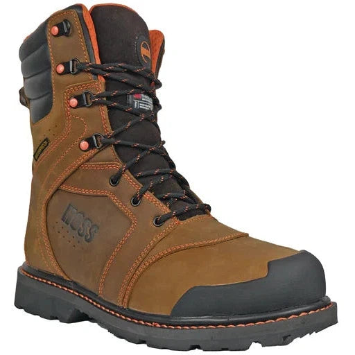 Hoss Men's Clash Soft Toe Waterproof 1000G Insulated Work Boot - Brown - 80265 7 / Medium / Brown - Overlook Boots