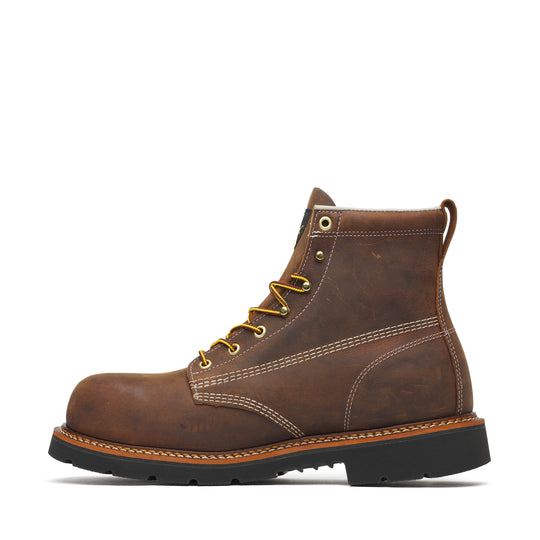 Thorogood Men's American Heritage 6" Steel Toe Slip Resistant Work Boot - Brown - 804-4111 - Overlook Boots