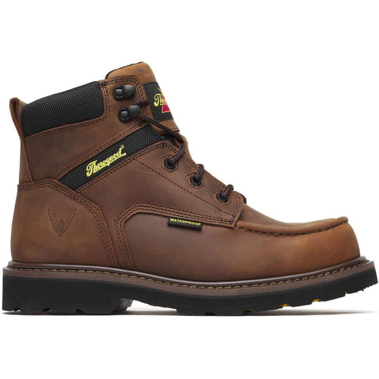 Thorogood Men's Jobsite Series 6" Comp Moc Toe WP Work Boot - Brown - 804-4170 7 / Medium / Brown - Overlook Boots