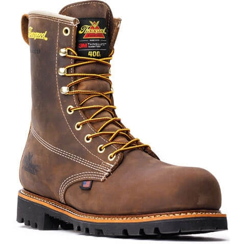Thorogood American Heritage Bota de Trabajo para Hombre, 8 Pulgadas, Impermeable, Punta Compuesta - Crazyhorse - 804-4520 - Imagen 2