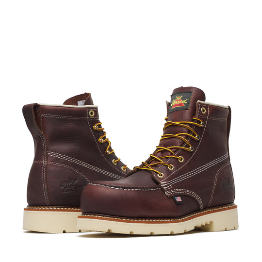 Thorogood Men's American Legacy 6" Nano Moc Toe Slip Resistant Work Boot - Brown - 804-6110 - Overlook Boots