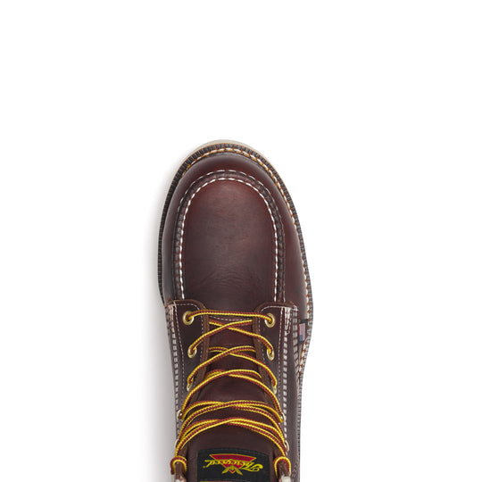 Thorogood Men's American Legacy 6" Nano Moc Toe Slip Resistant Work Boot - Brown - 804-6110 - Overlook Boots