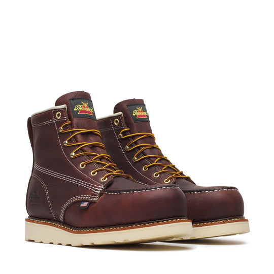 Thorogood Men's American Legacy 6" Nano Toe Slip Resistant Work Boot - Brown - 804-6120 - Overlook Boots