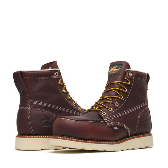 Thorogood Men's American Legacy 6" Nano Toe Slip Resistant Work Boot - Brown - 804-6120 - Overlook Boots