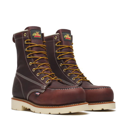 Thorogood Men's American Legacy 8" Nano Moc Toe Slip Resistant Work Boot - Brown - 804-6210 - Overlook Boots