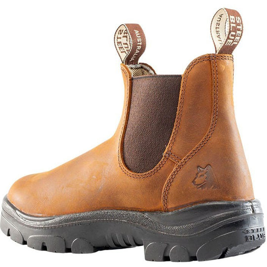 Steel Blue Men's Hobart 6" Soft Toe Water Resistant Ankle Work Boot -Brown- 810901 - Overlook Boots