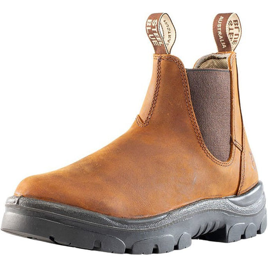 Steel Blue Men's Hobart 6" Soft Toe Water Resistant Ankle Work Boot -Brown- 810901 - Overlook Boots