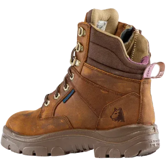 Steel Blue Women's Southern Cross Steel Toe Water Resistant Work Boot - Brown - 812859 - Overlook Boots
