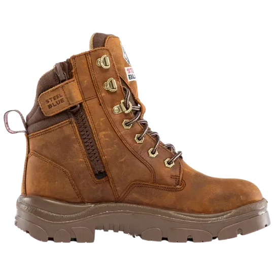 Steel Blue Women's Southern Cross Steel Toe Water Resistant Work Boot - Brown - 812859 - Overlook Boots