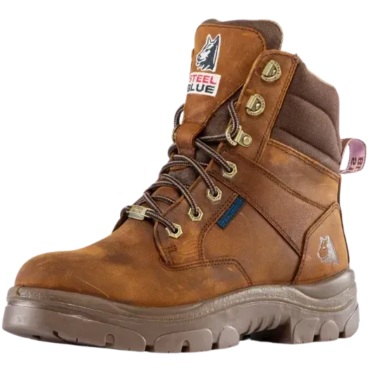 Steel Blue Women's Southern Cross Steel Toe Water Resistant Work Boot - Brown - 812859 - Overlook Boots