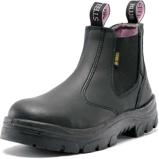 Steel Blue Women's Hobart Ladies 6" Steel Toe Water Resistant Work Boot - Black - 812891 - Overlook Boots