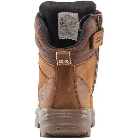 Steel Blue Men's Southern Cross 6" Steel Toe Water Resistant Work Boot - Brown - 812969 - Overlook Boots
