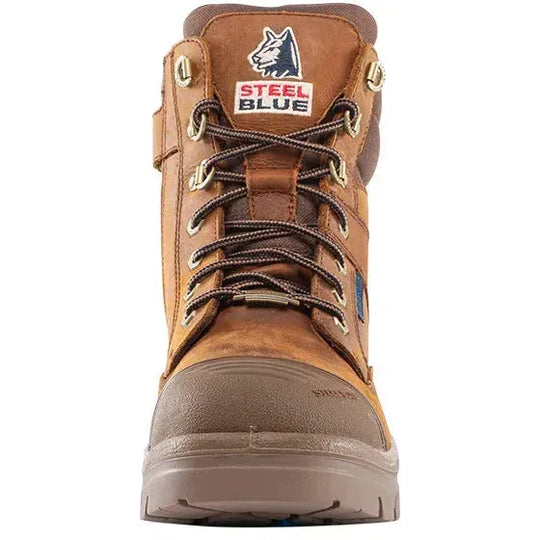 Steel Blue Men's Southern Cross 6" Steel Toe Water Resistant Work Boot - Brown - 812969 - Overlook Boots