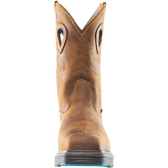 Steel Blue Men's Blue Heeler Met Steel Toe Waterproof Western Work Boot -Brown- 813904 - Overlook Boots