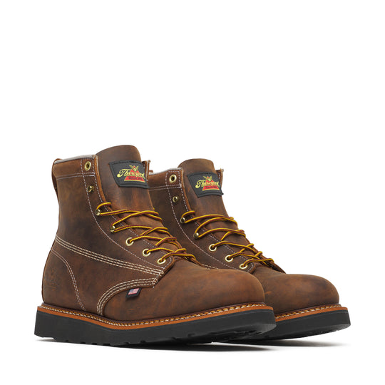 Thorogood Men's American Heritage 6" Slip Resistant Work Boot - Brown - 814-4161 - Overlook Boots