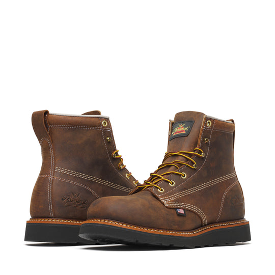 Thorogood Men's American Heritage 6" Slip Resistant Work Boot - Brown - 814-4161 - Overlook Boots