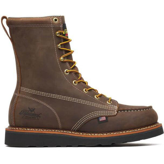 Thorogood Men's American Heritage 8" Moc Toe Wedge Work Boot - Brown - 814-4235 7 / Medium / Brown - Overlook Boots