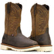 Thorogood American Heritage Bota Vaquera de Trabajo para Hombre, 11 Pulgadas, Punta Suave, Sin Agujetas, Hecha en EE. UU. - Crazyhorse - 814-4332 - Imagen 3