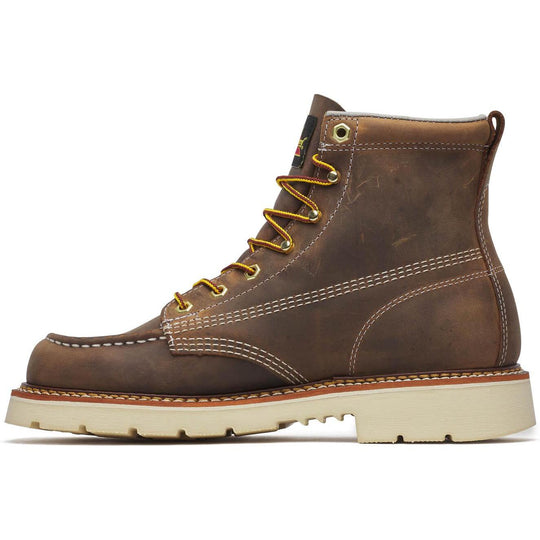 Thorogood Men's American Heritage 6" Moc Toe 90 Work Boot - Brown - 814-4375 - Overlook Boots