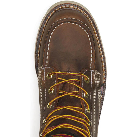 Thorogood Men's American Heritage 6" Moc Toe 90 Work Boot - Brown - 814-4375 - Overlook Boots