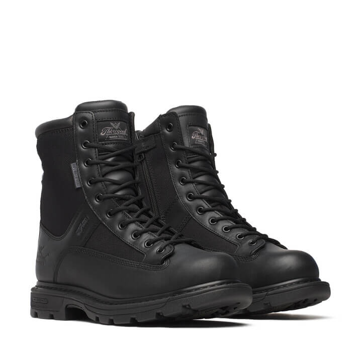 Thorogood Men's Station GEN-flex2 8" Side Zipper Duty Boot Black-834-7991 7 / Medium / Black - Overlook Boots