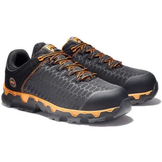 Timberland Pro Men's Powertrain Sport Alloy Toe Sneaker Work Shoe -Black- TB1A1B6S001 7 / Medium / Black - Overlook Boots
