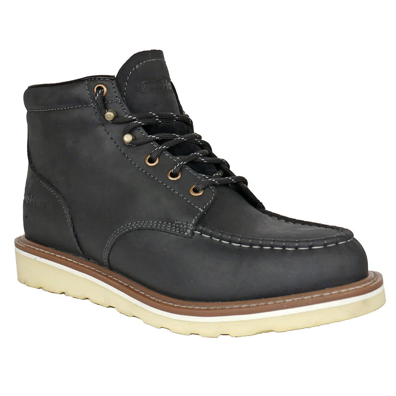 DieHard Men's Mustang Wedge Soft Toe Work Boot - Black - DH60423 6 / Medium / Black - Overlook Boots