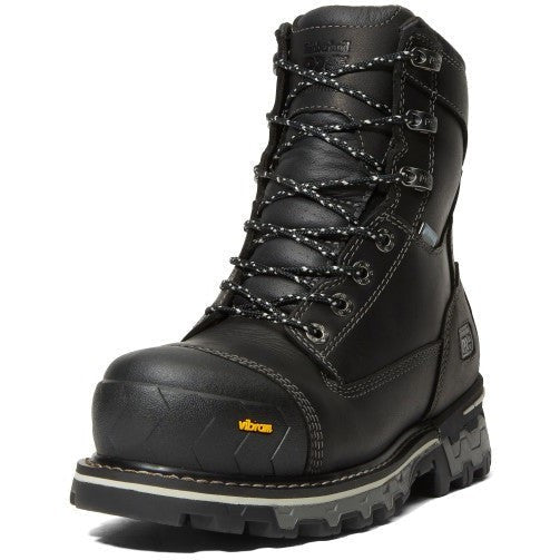 Timberland PRO Women's Boondock 8" Composite Toe Waterproof Puncture Resistant 200G Insulated Work Boot - Black - TB1A5R7K001 - Overlook Boots