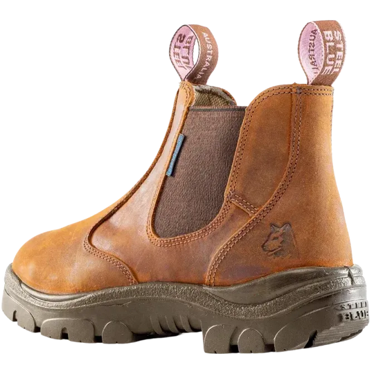 Steel Blue Women's Hobart Ladies 6" Steel Toe Water Resistant Work Boot - Brown - 812891 - Overlook Boots