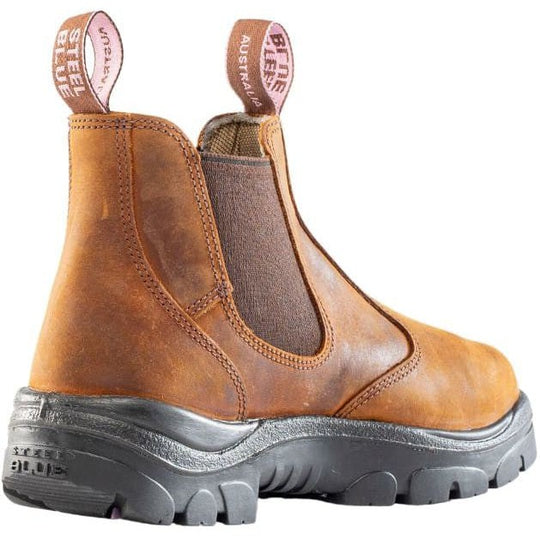 Steel Blue Women's Hobart Steel Toe Water Resistant Metguard Work Boot - Brown - 892854 - Overlook Boots