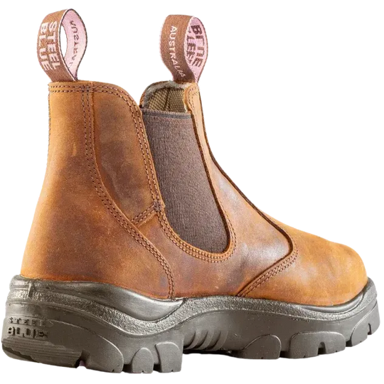 Steel Blue Women's Hobart Ladies 6" Steel Toe Water Resistant Work Boot - Brown - 812891 - Overlook Boots