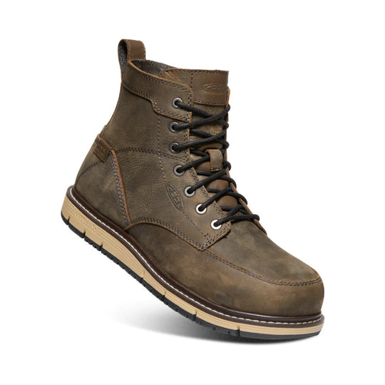 Keen Men's San Jose 6" Aluminum Toe Waterproof Work Boot - Cascade Brown - 1022106 - Overlook Boots