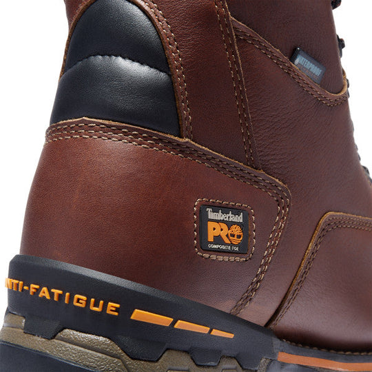 Timberland PRO Men's Boondock 8" Composite Toe Waterproof 200G Insulated Work Boot - Brown - TB189646214 - Overlook Boots