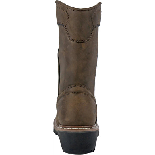 Hoss Men's Buford Composite Toe Waterproof Pull-On Logger Boot - Brown - 90211 - Overlook Boots