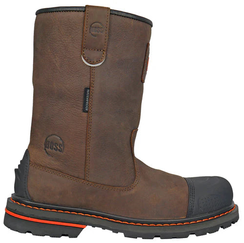 Hoss Men's Cartwright II 10" Comp Toe Waterproof Work Boot - Brown - 90215 - Overlook Boots