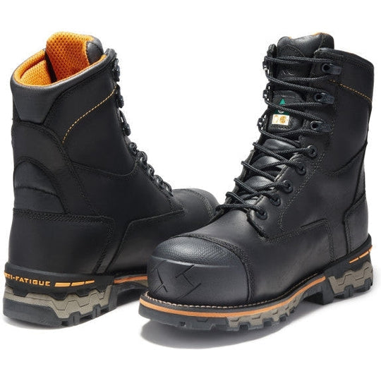 Timberland Pro Men's Boondock 8" Composite Toe Waterproof 200G Insulated Work Boot - Black - TB189645001 - Overlook Boots