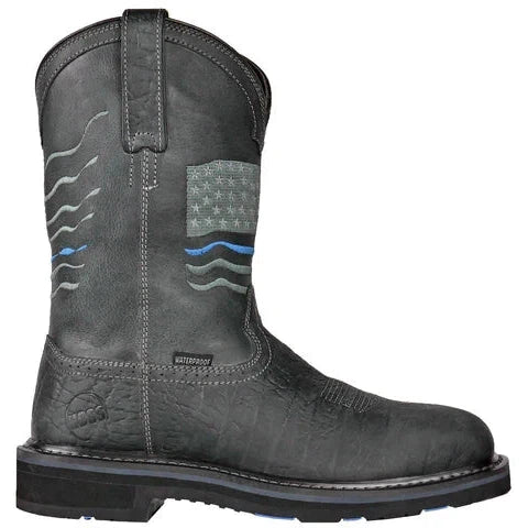Hoss Men's Rushmore Composite Toe Waterproof Western Work Boot - Charcoal - 91065 - Overlook Boots