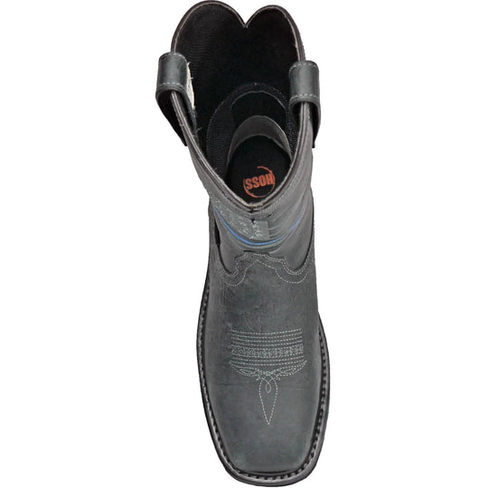 Hoss Men's Rushmore Composite Toe Waterproof Western Work Boot - Charcoal - 91065 - Overlook Boots