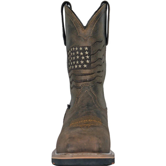 Hoss Men's Rushmore Composite Toe Waterproof Puncture Resistant Western Work Boot- Brown- 92065 - Overlook Boots