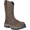 Hoss Men's Recon 11" Composite Toe Waterproof Wellington Work Boot- Brown- 94011 7 / Medium / Brown - Overlook Boots