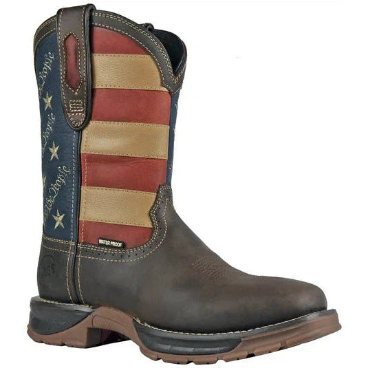 Hoss Men's We The People Composite Toe Waterproof Western Work Boot - Brown - 94021 7 / Medium / Brown - Overlook Boots
