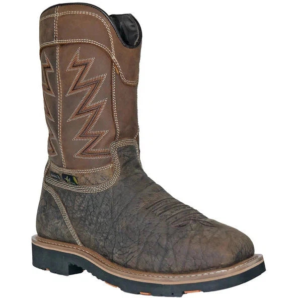 Hoss Men's Fracker Composite Toe Puncture Resistant Metguard Work Boot- Brown- 94030 7 / Medium / Brown - Overlook Boots