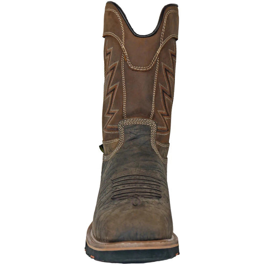 Hoss Men's Fracker Composite Toe Puncture Resistant Metguard Work Boot- Brown- 94030 - Overlook Boots