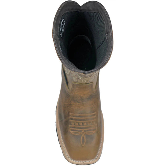 Hoss Men's Brisbee Composite Toe Waterproof Western Work Boot- Brown- 94050 - Overlook Boots